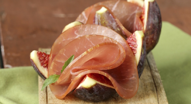 Figues au lard fumé
