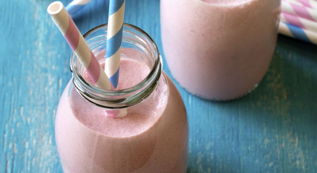 Smoothie de melon et de fraise à l'anis vert