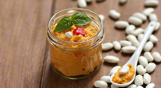 Houmous de Haricots Tarbais et poivron