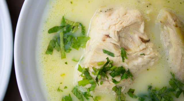 Soupe de céleri au poulet