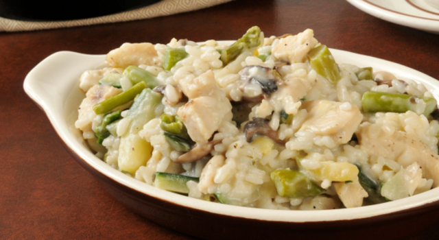 Risotto au thé fumé