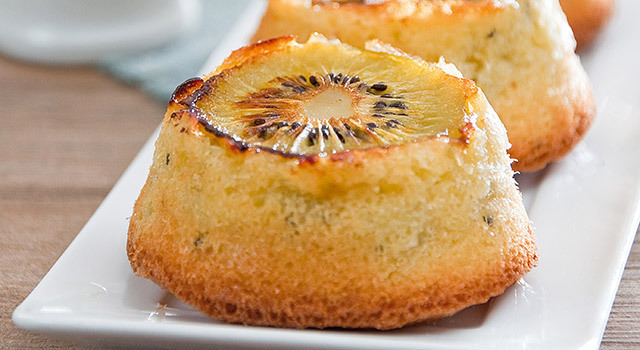 Moelleux au kiwi et au citron