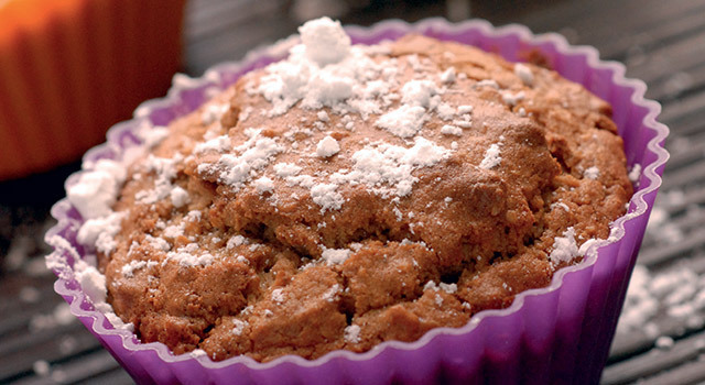 Muffins à la farine de châtaigne et aux céréales