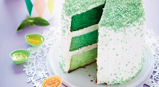 Layer cake à la menthe