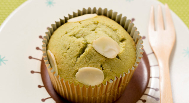Muffins au thé matcha