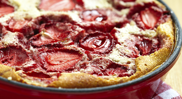 Clafoutis aux fraises