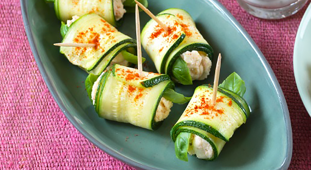 Antipasti courgette & ricotta