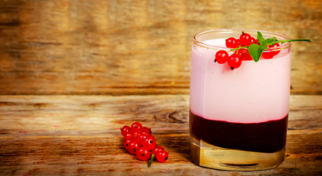 Crème de groseilles et fleurs de sureau