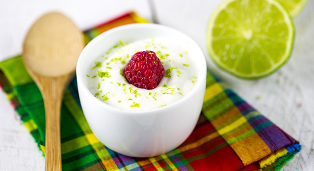 Blancs-mangers aux framboises