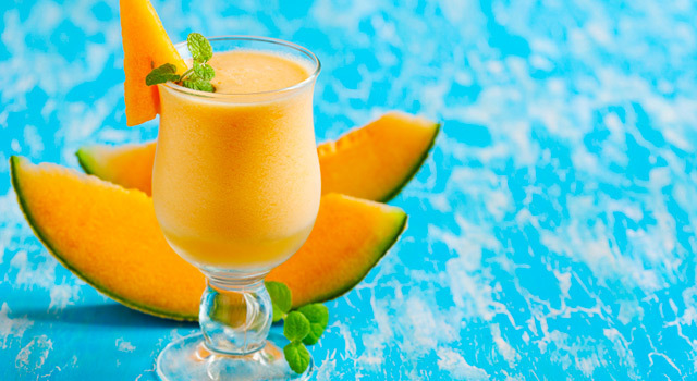 Smoothie au melon et lait d'amande