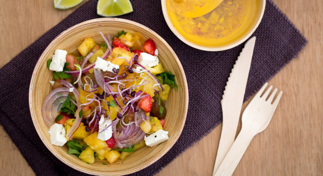 Salade salée aux fruits