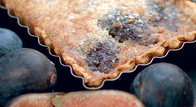 Tarte aux figues et aux noisettes