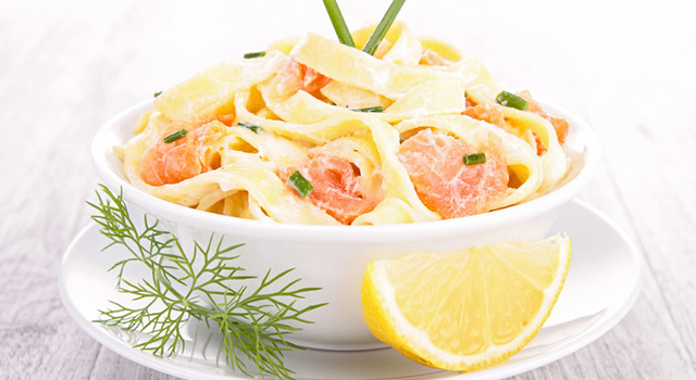 Tagliatelles au saumon