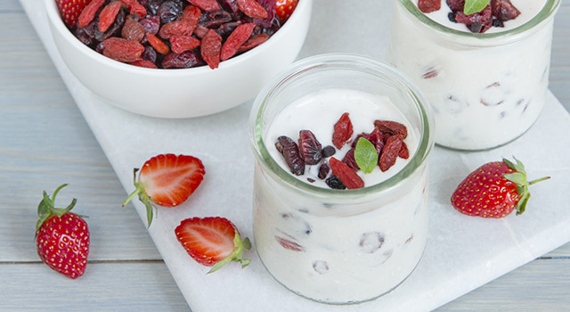 Glace au yaourt et mix Superfruits le Sillon