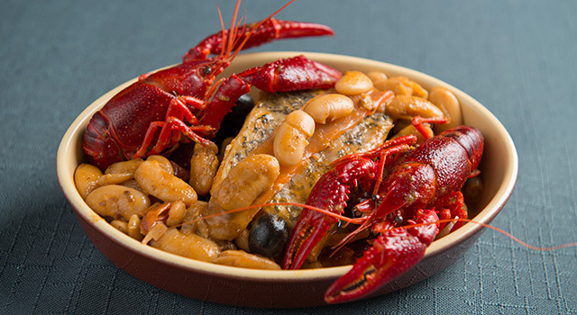 Cassolette de Haricots Tarbais aux écrevisses