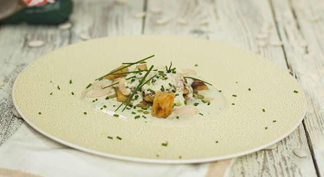Gnocchis de Haricots Tarbais & Crème de roquefort