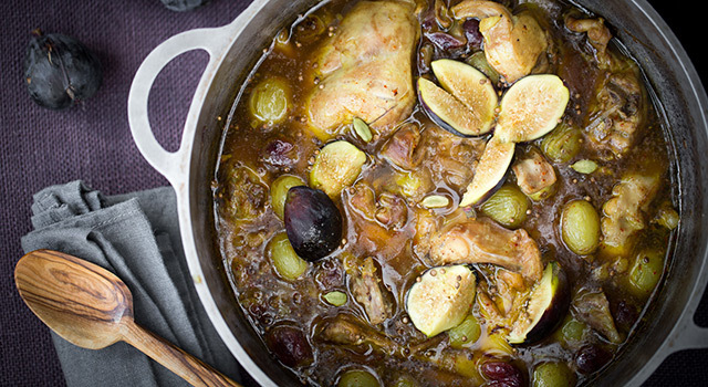 ￼Lapin aux figues et aux raisins