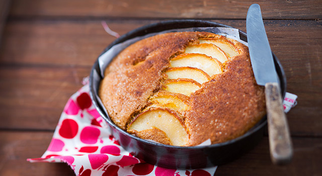Gâteau aux pommes et au sésame