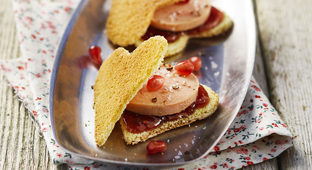 Cœur de Quatre-Quarts Craquants  et Foie Gras