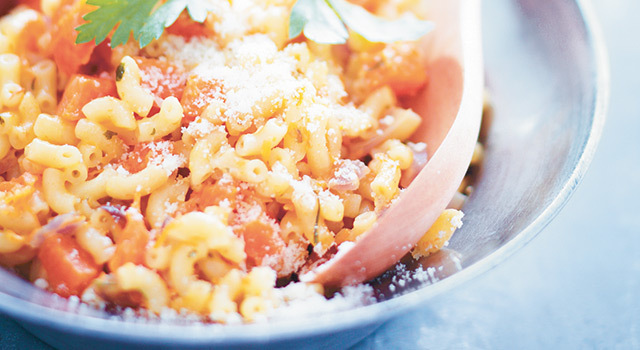 Risotto coquillettes  et potiron