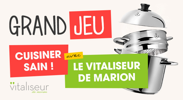 Jeu concours : un Vitaliseur de Marion grand modèle d’une valeur de 260 euros à gagner !