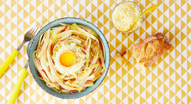 Endives à la carbonara