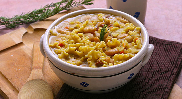Soupe de Haricots Tarbais à l’Italienne et pâtes