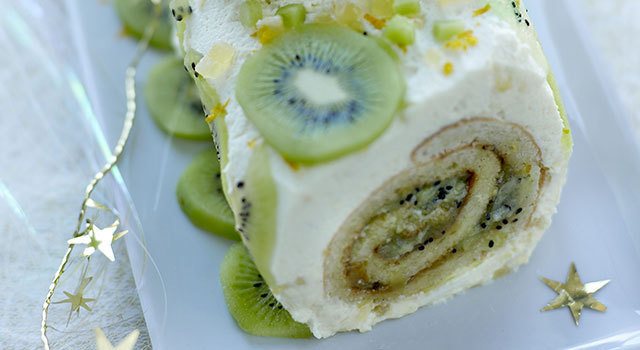 Buche Kiwis De L Adour Cremeux Chocolat Blanc Gingembre Clic Bien Etre