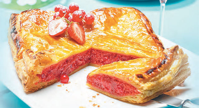 Galette des rois aux fruits rouges