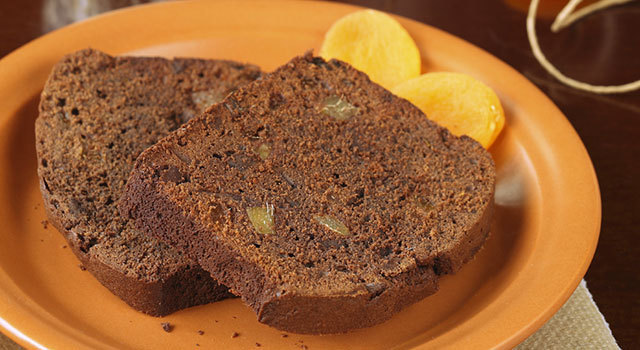 Pain d'épices au chocolat et aux abricots secs