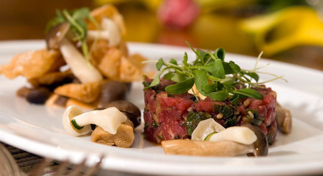 Tartare de boeuf au gingembre frais