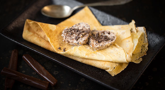 Crêpes au beurre de carambar/chocolat
