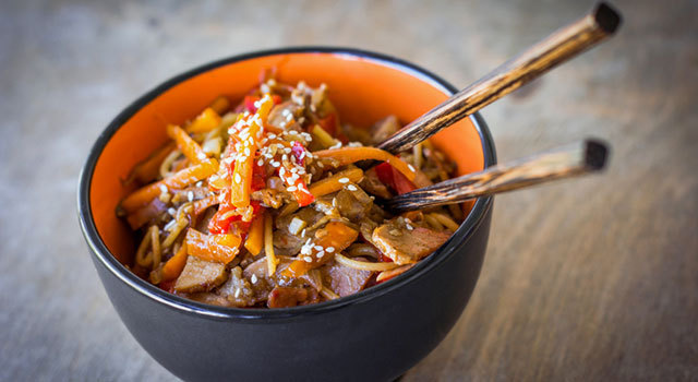 Boeuf sauté au gingembre