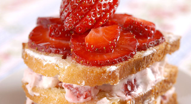 Quatre-quarts façon fraisier