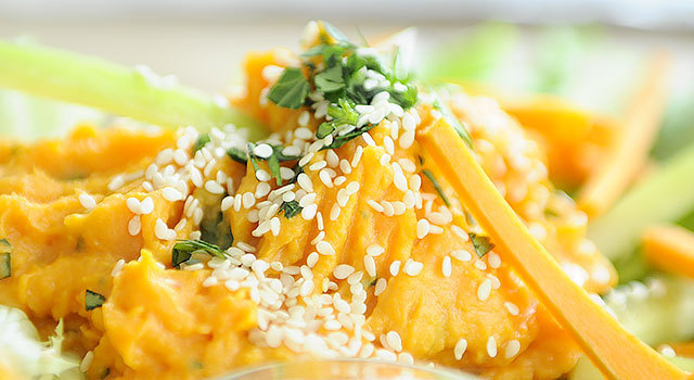 Purée de patates douces