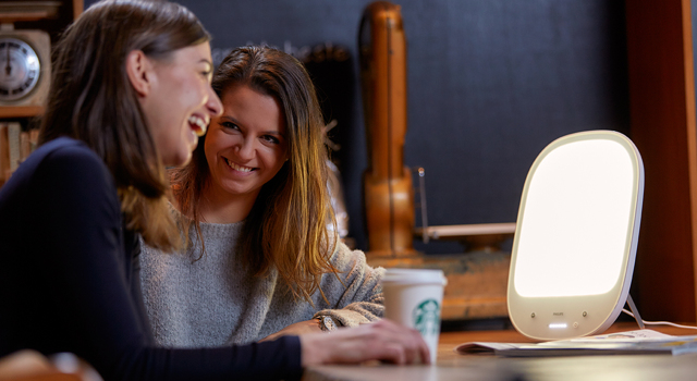 Des lampes de luminothérapie chez Starbucks !