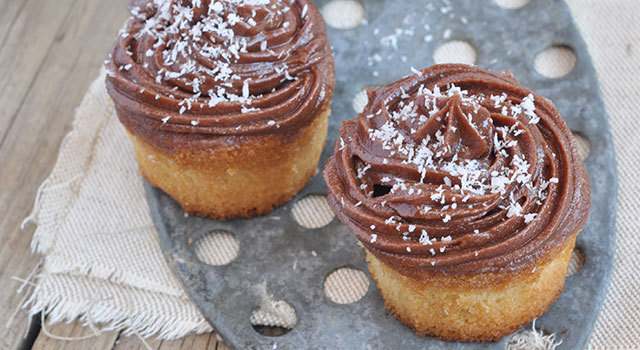 Muffins coco & ganache chocolat
