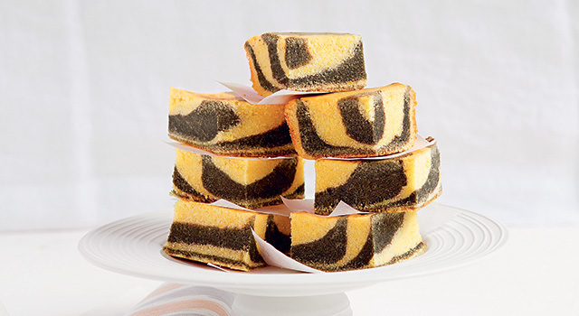 Zébré citron-sésame noir