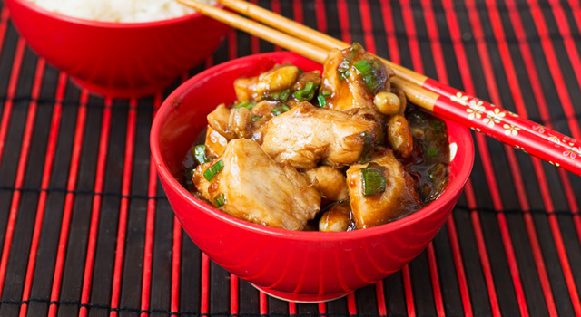 Poulet au miel et noix de cajou