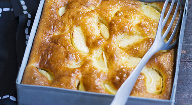 Gâteau moelleux aux pommes