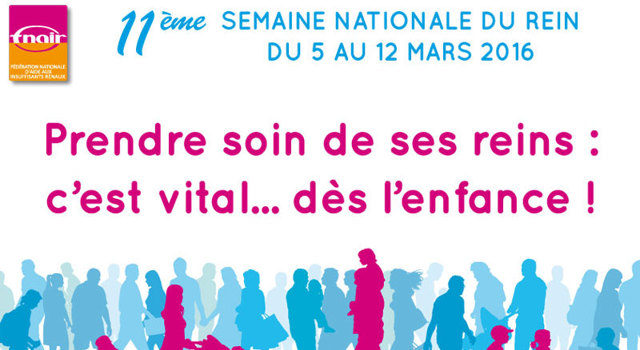 Semaine du Rein du 5 au 12 mars : il faut prendre soin de ses reins dès l’enfance !