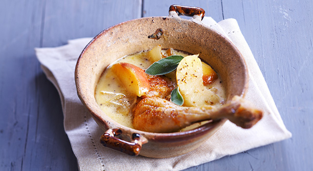 Poulet cocotte aux pommes