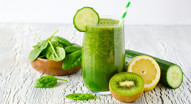 Smoothie kiwi et concombre