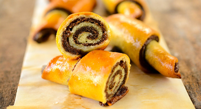 Croissants à la pâte à tartiner