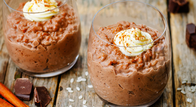 Riz au lait à la pâte à tartiner