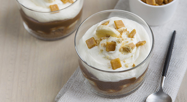 Banoffee aux éclats de nougatine