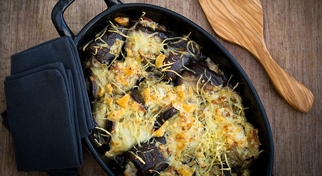 Aubergines en gratin