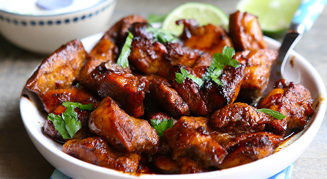 Poulet au miel, à la chicorée et au gingembre