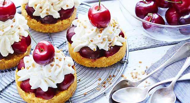 Tartelettes aux Cerises & Crème de Mascarpone