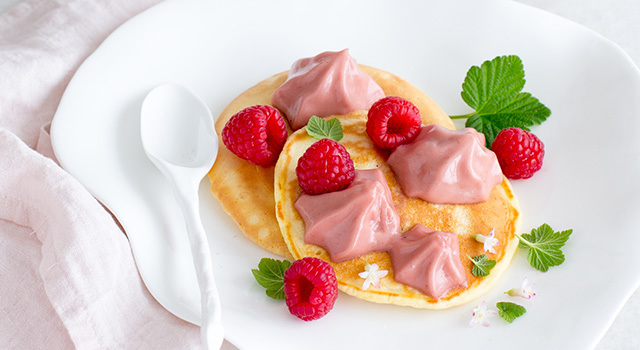 Pancakes infiniment framboise
